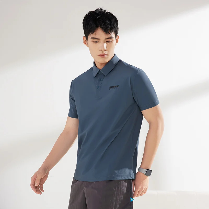 361 degree mens short sleeved Tshirt lapel sports casual top breathable and comfortable polo shirt 652324136 240827