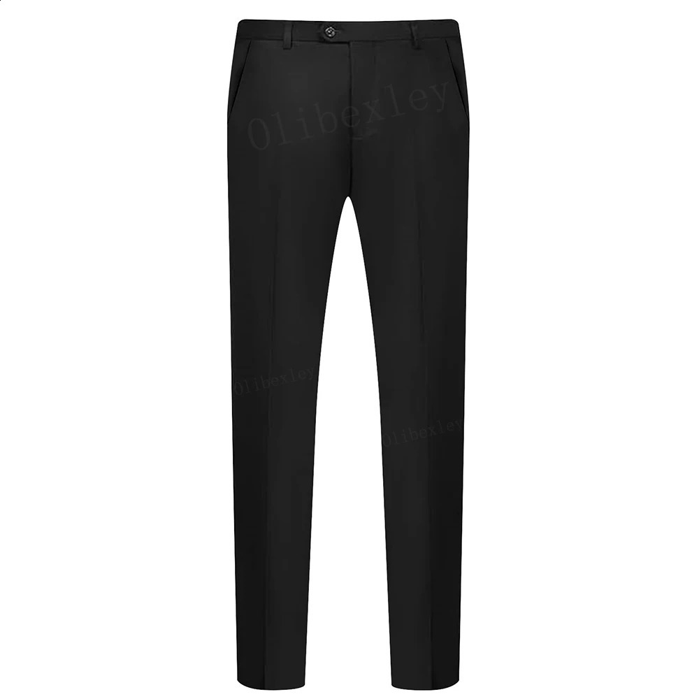 Olibexley mens business suit mens wedding dress set mens high-end business style ultra-thin fit jacket pants 240828