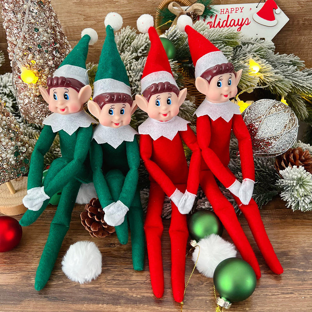 2024 New Cute Elf Doll Christmas Tree Ornament Car Interior Bed Home Accessories