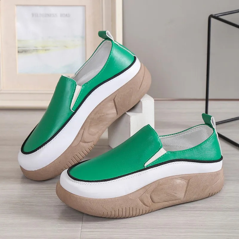 Womens round toe fashionable shoes womens comfortable platform shoes for outdoor wear spring/summer comfortable sports shoes 240827
