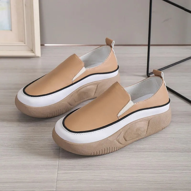 Womens round toe fashionable shoes womens comfortable platform shoes for outdoor wear spring/summer comfortable sports shoes 240827