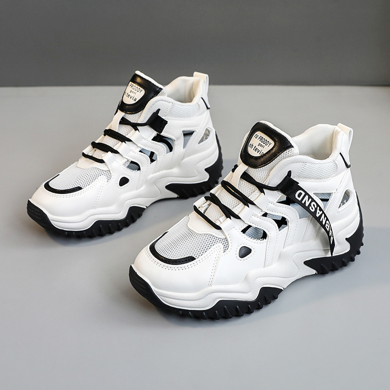 Ddmysports New Spring Summer Ollow Dad Korean Edition Trendy Women S Thick Sole Elevated Breathable Shoes OUTDOOR