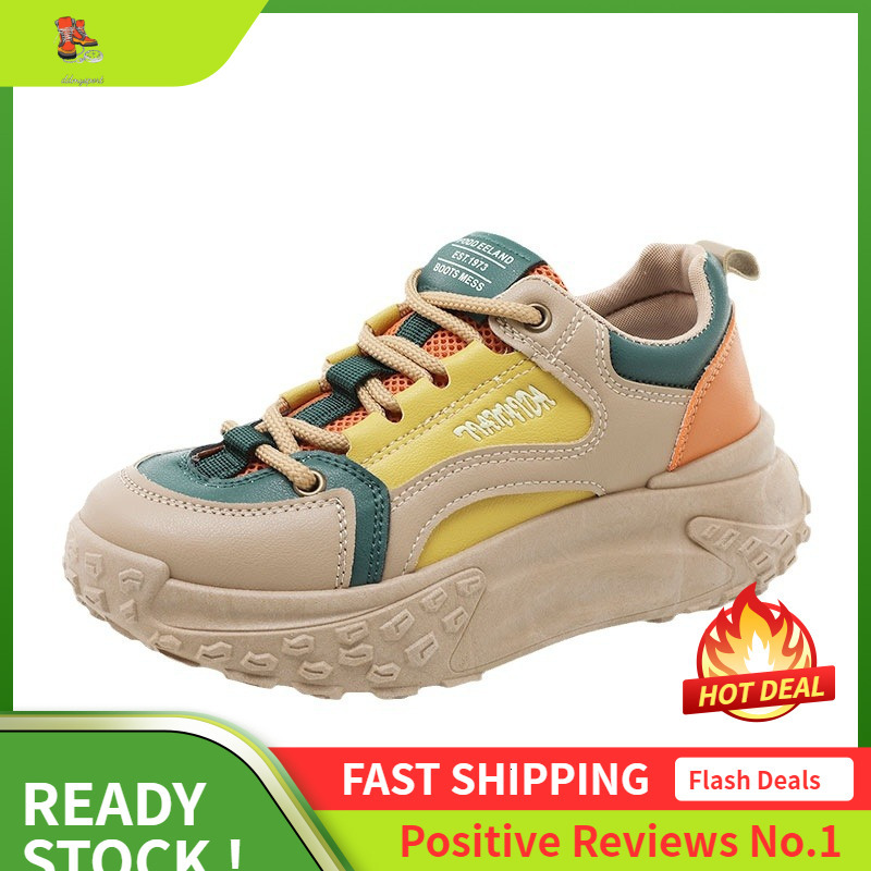 Ddmysports KT New Minimalist Women S Autumn Korean Version Breathable Sports Height Increasing Thick Soled Board Casual Shoes For Students OUTDOOR