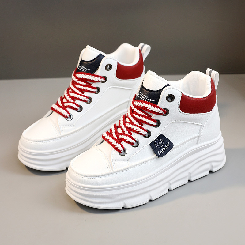 Ddmysports W New Casual Board Trend Spring And Autumn Fragrant Wind Small White With Elevated Inner Thick Sole Student Women S Shoes OUTDOOR