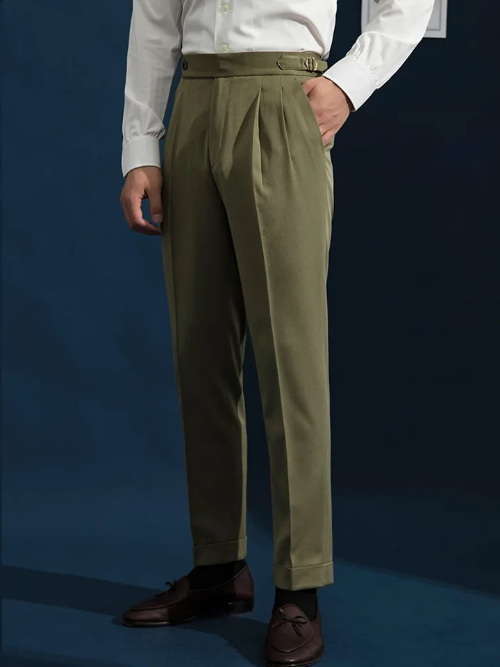 Spring Italian Naples mens Parisian button up business casual mens suit mens suit 240828
