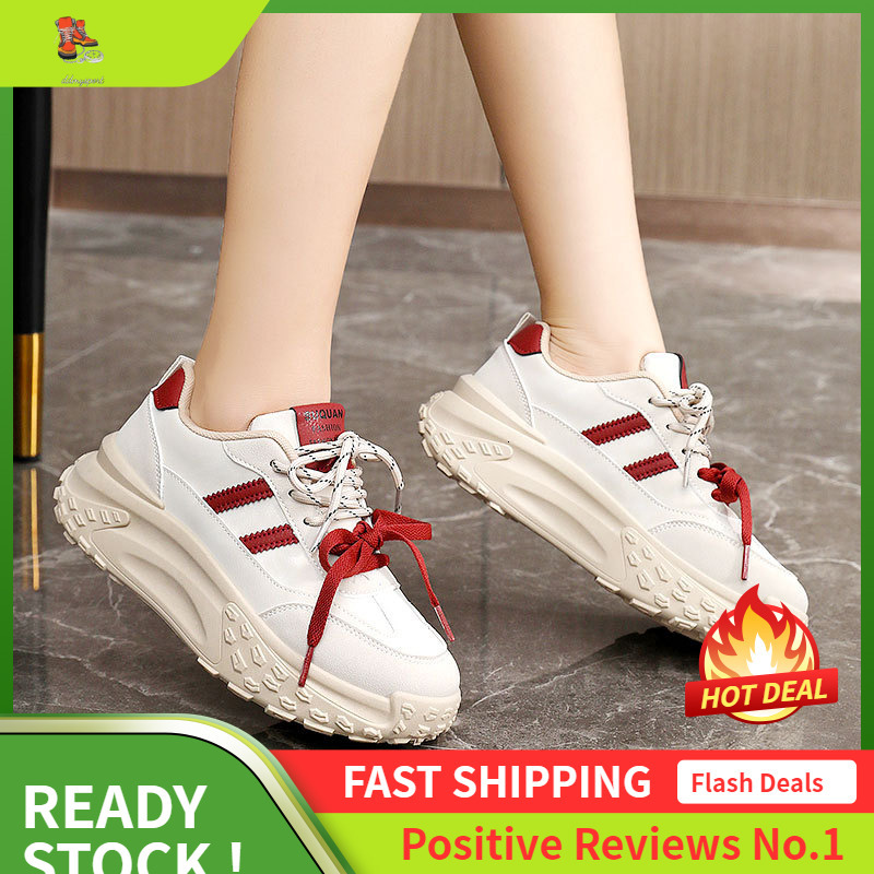 Ddmysports K New Minimalist Women S Autumn Breathable Korean Version Height Increasing Sports Thick Soled Board Casual Student Shoes OUTDOOR