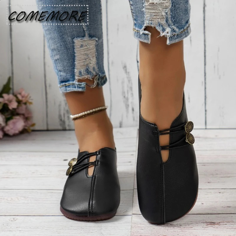 Womens Apartment Spring and Summer Casual Shoes Sports Shoes Trend Fashion Round Head Lace Comfortable Anti slip Large Size 43 240827