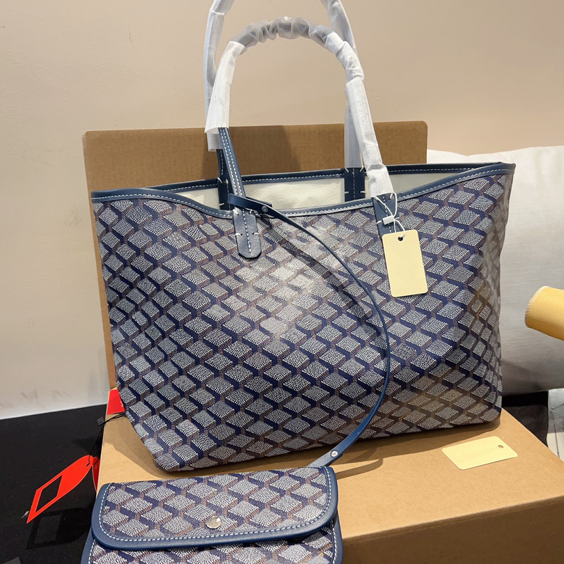 Designer Bag Luxury Tote Wallet Leather Messenger Bag Shoulder Bags Carrying Handbag Womens Large Capacity Composite Shopping Bag Plaid Double Letter Purse 10A