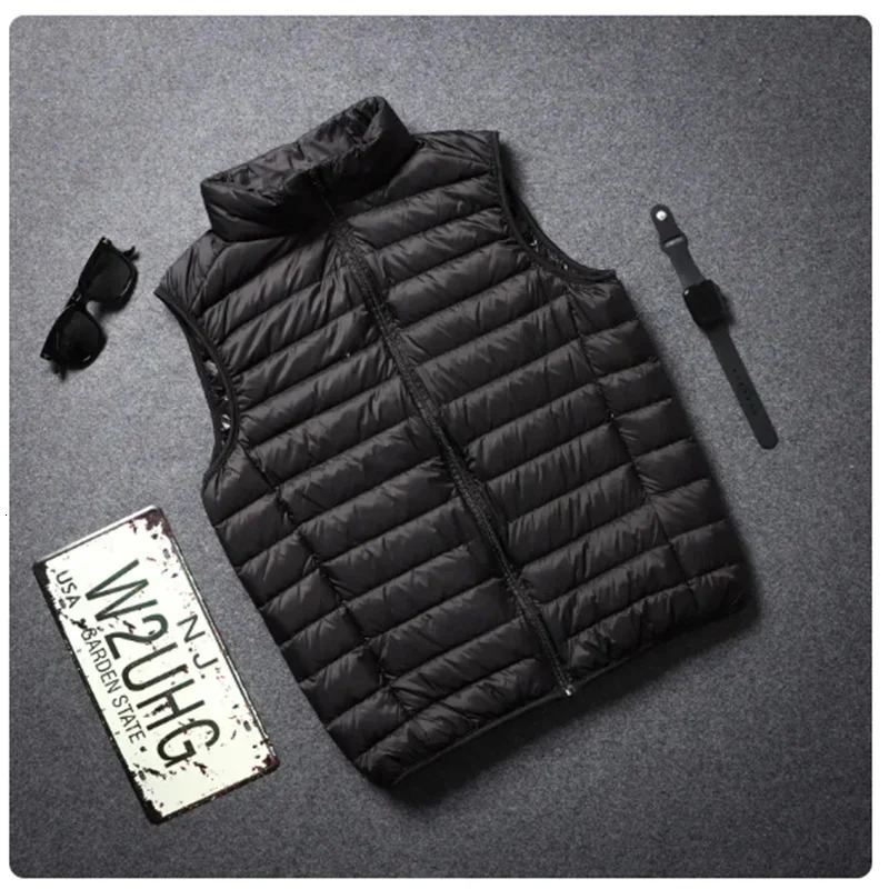 Outdoor Leisure Vest Men Pure Cotton Slim Warm Solid Color Coat High Quality n Selling Jacket 240827