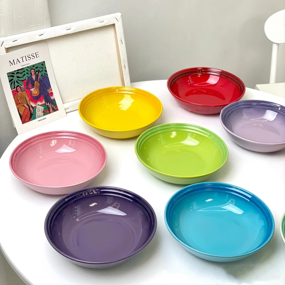 7 Inches Ceramic BowlPorcelain Kitchen Tableware PlateRound Noodle Ramen Salad Cereal Pasta BowlsMicrowave Oven Safe 18cm 240827