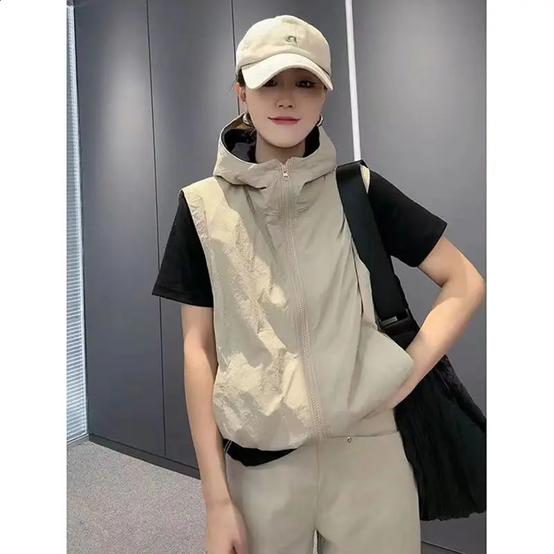 Summer Outdoor Womens Golf Vest Hiking Work Pography Golf Clothing Vest Mens Fishing Cargo Vest 240828