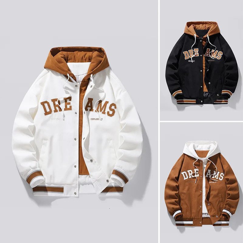 High quality school team baseball uniform jacket mens autumn trend full set of student hooded plus large womens w240827