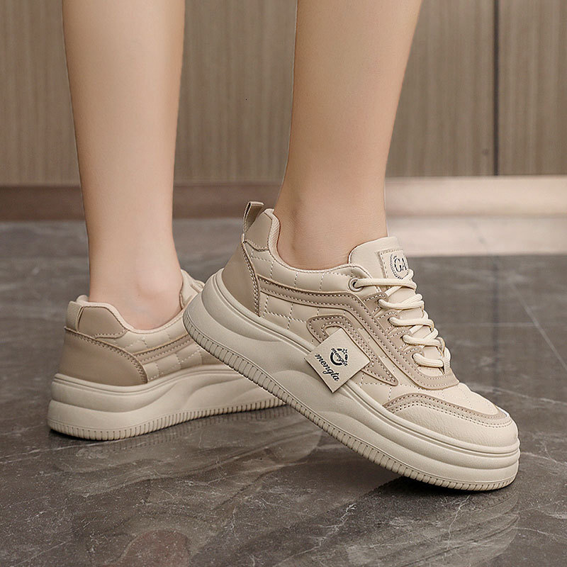 Ddmysports S New Color Blocked Spring And Summer Breathable Women S Board Shoes Thick Bottom Casual Eight Increasing Wear Resistant Sports OUTDOOR