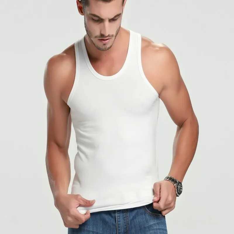 Sexy vest mens underwear tight fitting clothes cotton fitness sports jacket sports jacket weightlifting wrestling single piece mens shirtW240718
