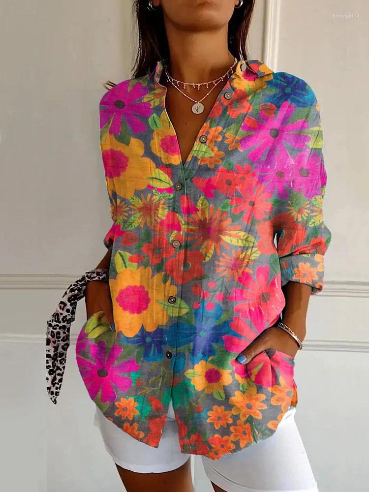 Women's Blouses Shirts Graphic Outdoor Street Print Clothing Fashion Streetwear Designer Casual Breathable
