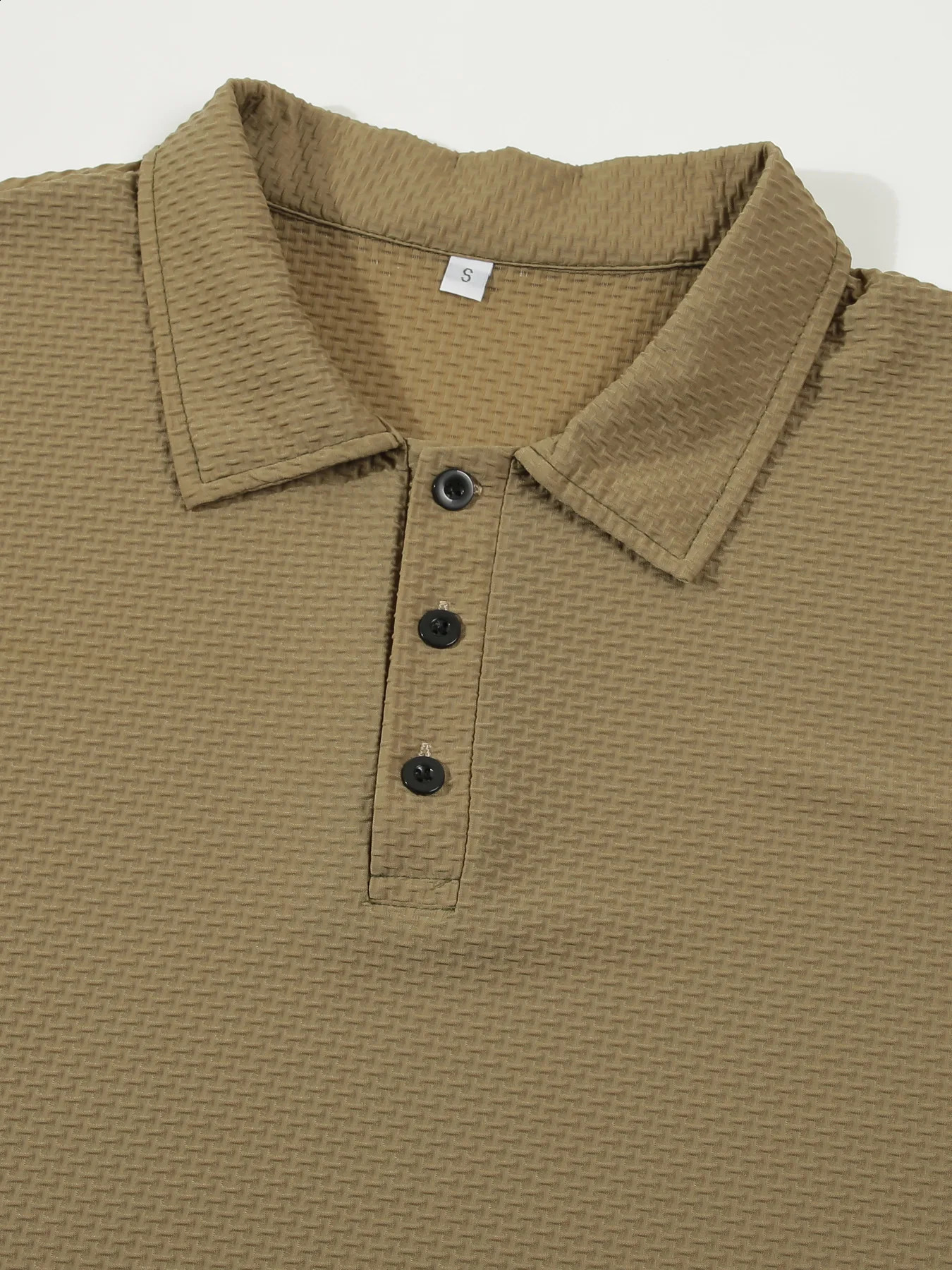 Summer Casual Nylon Ice Silk Solid Color Bamboo Knot Comfortable Breathable Cool Anti Polo Shirt 240828