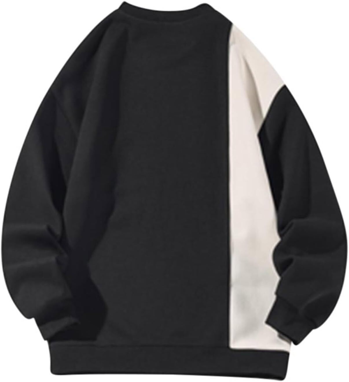 Long Sleeve Shirts For Men Sweatshirt Vintage College Sweatshirts Fall Winter Round Neck Color Block Pullover Streetwear Casual Tops Clothes Free ship
