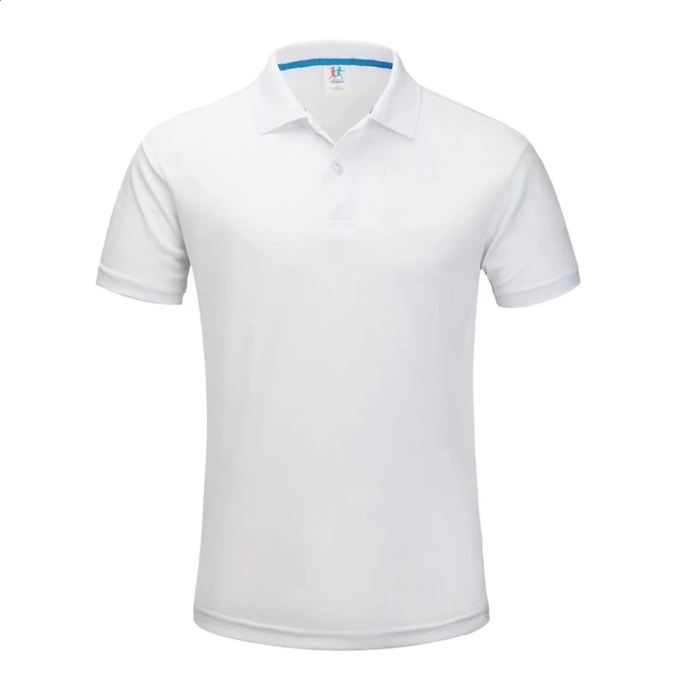 Mens breathable polyester quick drying polo shirt unisex sports collar Tshirt Playeras Polos Pour Hommes 240828