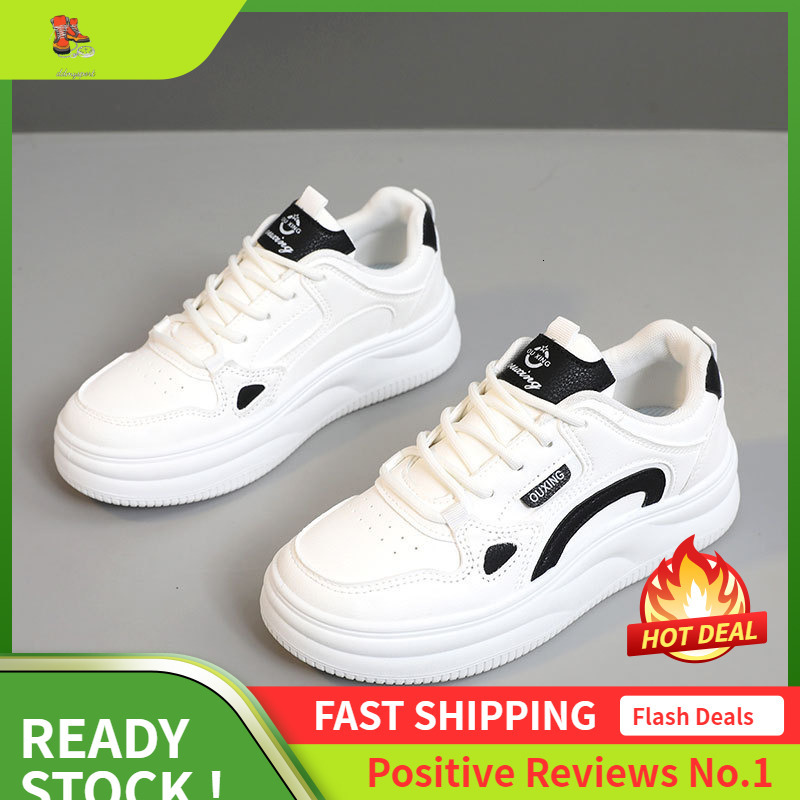 Ddmysports S New White Spring And Summer Breathable Women S Thick Soled Height Increasing Board Shoes Wear Resistant Casual Sports Trend OUTDOOR