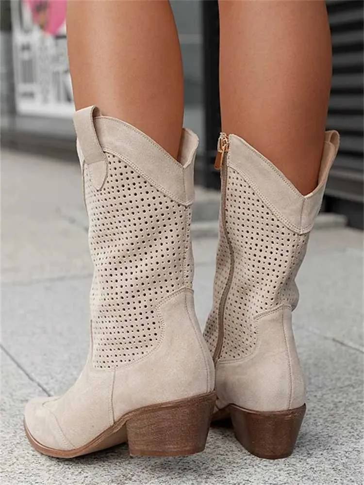 2024 Winter Ankle Boots Designer Fashion High Heel Shoes Burnt wer Suede Low Sleeve Womens Boot Trend H240621