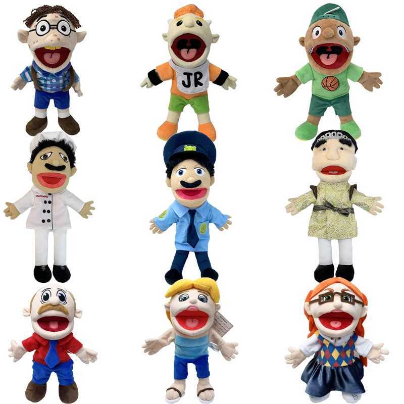 Jeffy Puppet Doll Hand Muppet Cody Junior Joseph Chef Police Prince Dad Mom Penelope Soft Doll Toy Talk Show Party Prop Kid GiftXJ