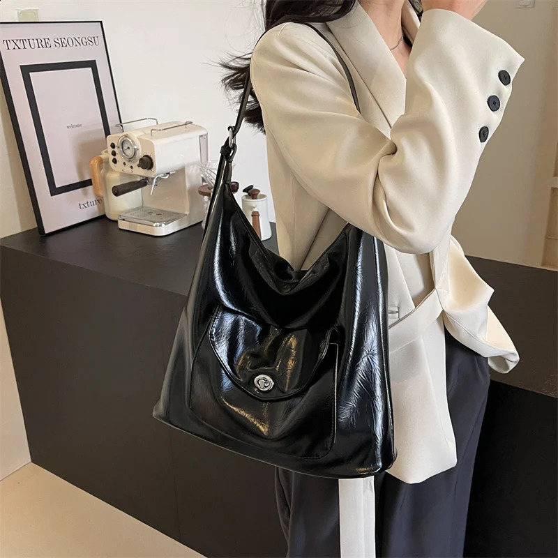 Simplicity Pu Zipper Ladies Tote Bags Crossbody Bags for Women Sewing Thread Bolsas Para Mujeres 240828