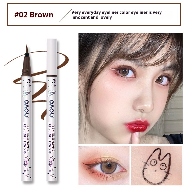 Soft Hair NOVO Color Eyeliner Pencil - Long-Lasting, Smooth Application for Perfect Eye Lines