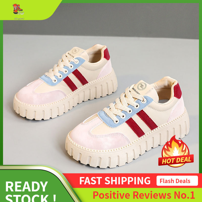 Ddmysports XQ New Women S Summer And Autumn Korean Version Thick Increase Dad Shoes High Sole Breathable Simple Wear Resistant Casual Single Shoe OUTD