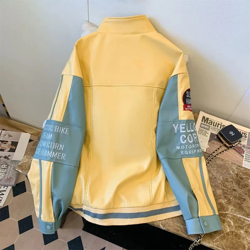 American Retro Hiphop Fried Arcade Car Racing Suit Jacket Y2K Fashion Gothic Punk Style Baseball Uniform Men And Women 240827