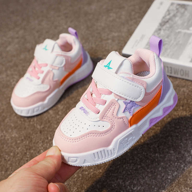 Sneakers Five pointed star childrens shoes girls spring and autumn sports shoes running shoes ultra light baby shoes childrens and boys board shoes H2