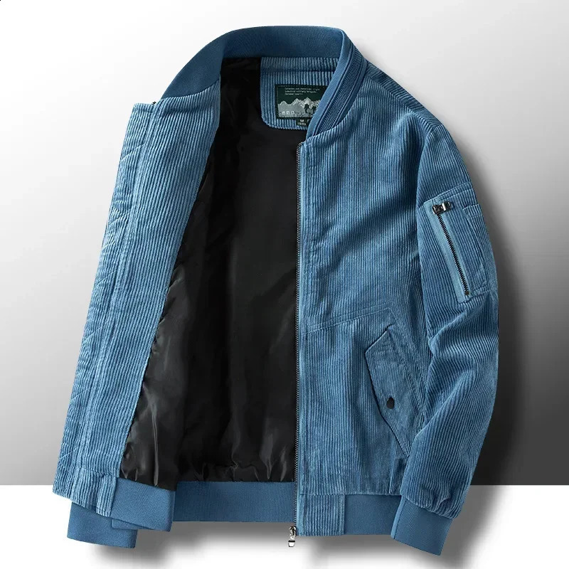 Autumn and Winter Mens Casual Solid Color Collar Student Cotton Jacket 240827