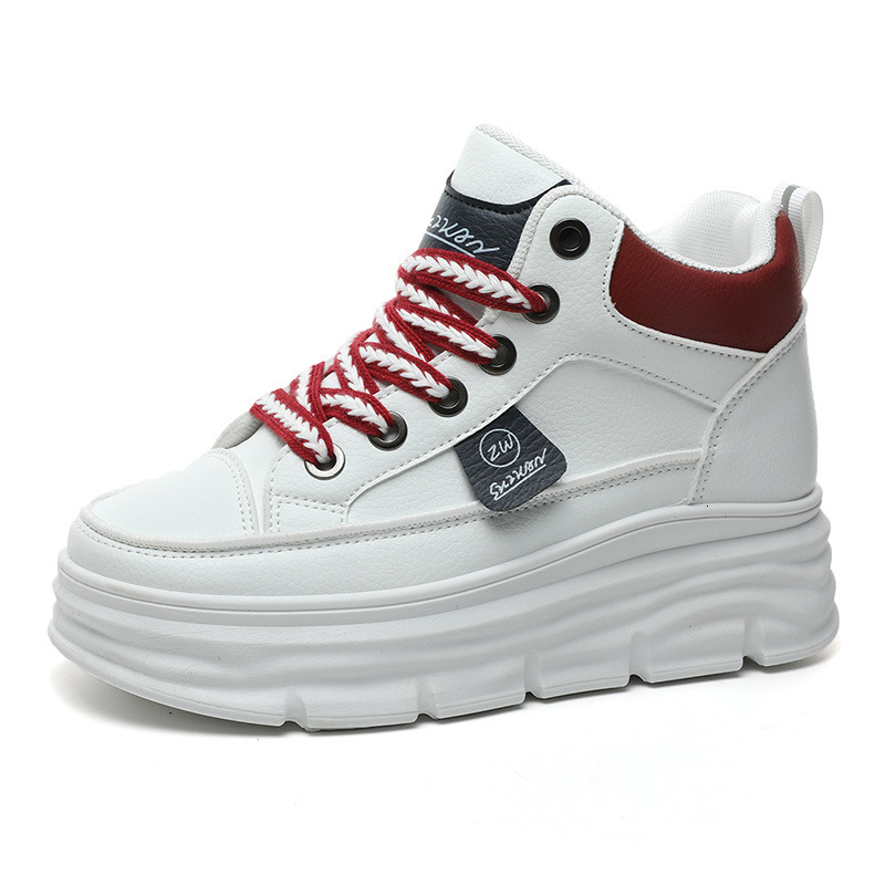 Ddmysports W New Casual Board Trend Spring And Autumn Fragrant Wind Small White With Elevated Inner Thick Sole Student Women S Shoes OUTDOOR