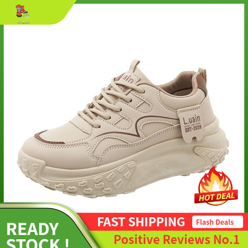 Ddmysports KT New Minimalist Women S Autumn Breathable Sports Height Increasing Thick Soled Board Casual Korean Version Student Shoes OUTDOOR