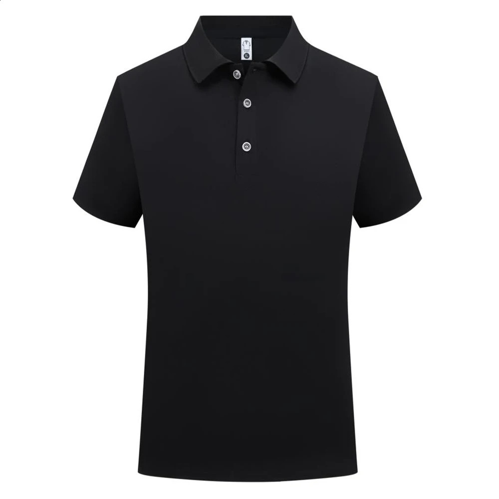 Mens breathable formal collar Tshirt bulk wholesale pure white uniform mens polo shirt casual Camisa Para Hombre 240828