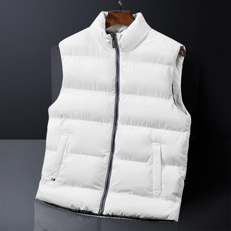 mens spring autumn down vest jacket lightweight camping hiking outdoor sports bag inflatable sleeveless 240827