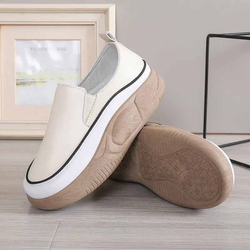 Womens round toe fashionable shoes womens comfortable platform shoes for outdoor wear spring/summer comfortable sports shoes 240827