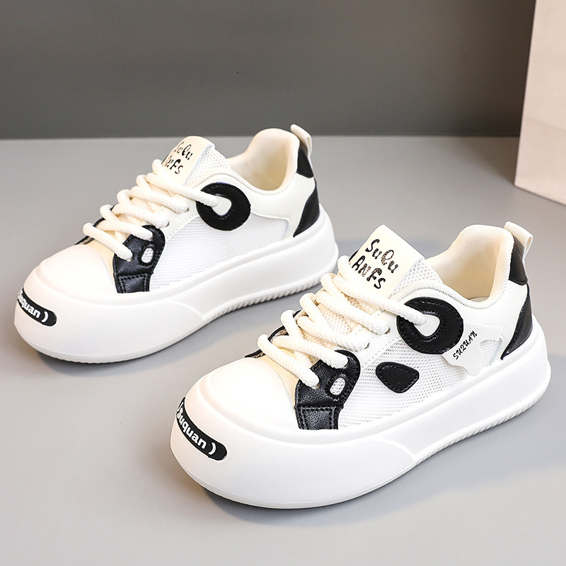 Ddmysports K New Wear Resistant Colored Leather Women S Spring Summer Leisure Breathable Board Shoes Thick Sole Increase Fashion An OUTDOOR