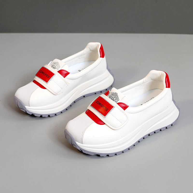 Ddmysports BR New Spring And Summer White Breathable Thick Soled Sports Casual Women S Shoes Height Increasing Round Toe OUTDOOR