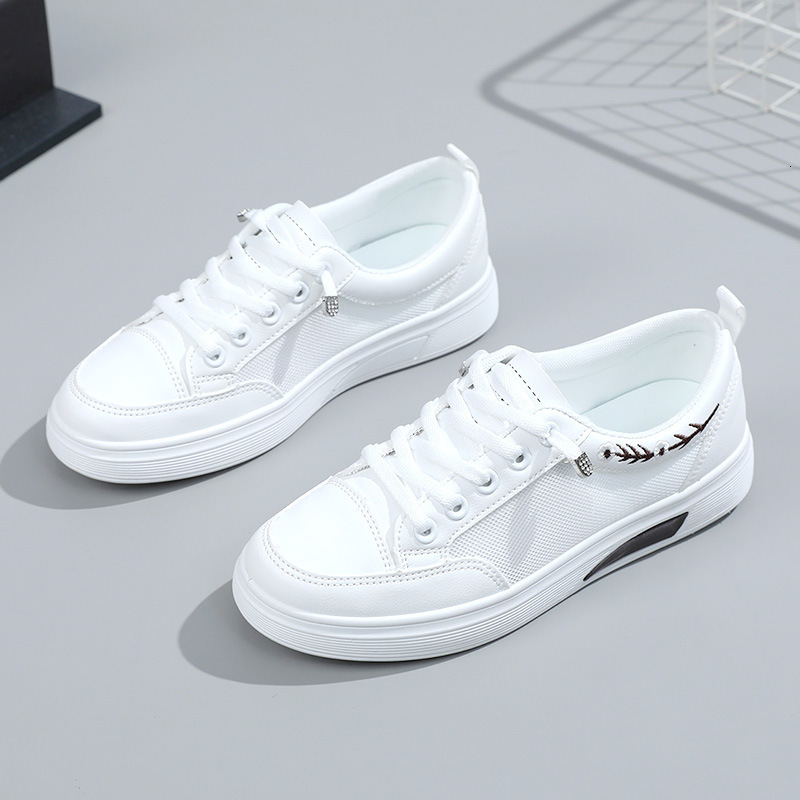Ddmysports K New Little White Women S Summer Breathable Sports Versatile Board Thick Sole Elevated Mesh Shoes OUTDOOR