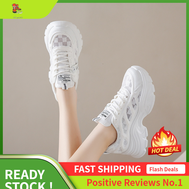 Ddmysports Instagram Korean New Dad Women S Summer Student Sports Running Breathable Casual Shoes Increase Eight By OUTDOOR