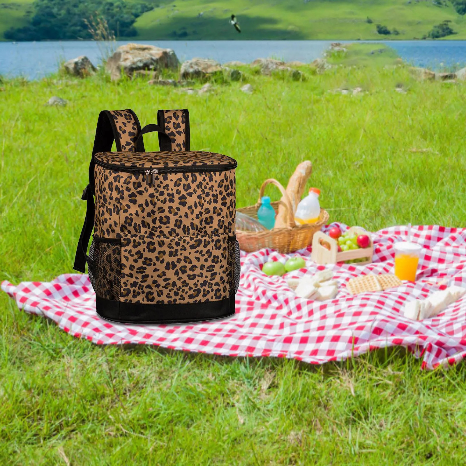 Large Capacity Backpack Insulation Bag Outdoor Cooler Leakproof Camping Beach Hiking Fishing Lunch Picnic Kayak 240829
