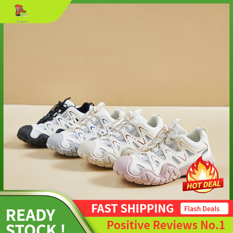 Ddmysports Instagram Korean New Dad Shoes Female Summer Student Running Sports Leisure Ollow Breathable Street Shoot OUTDOOR