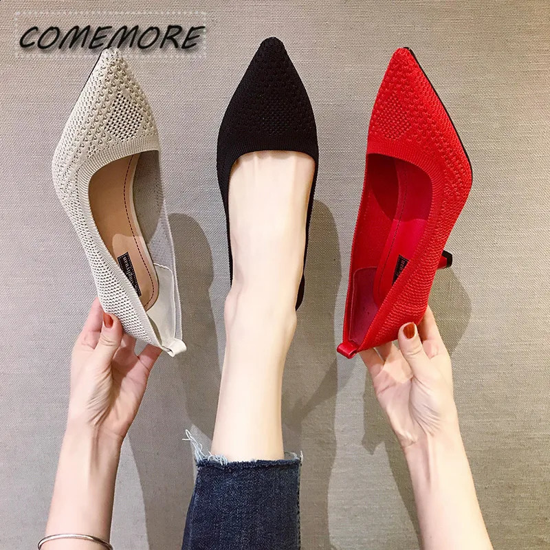 2024 Womens Pump Summer Shoes Elegant High Heels Sexy Classic Pointed Toe Slip into Wedding Party Fashion Womens Shoes 240827