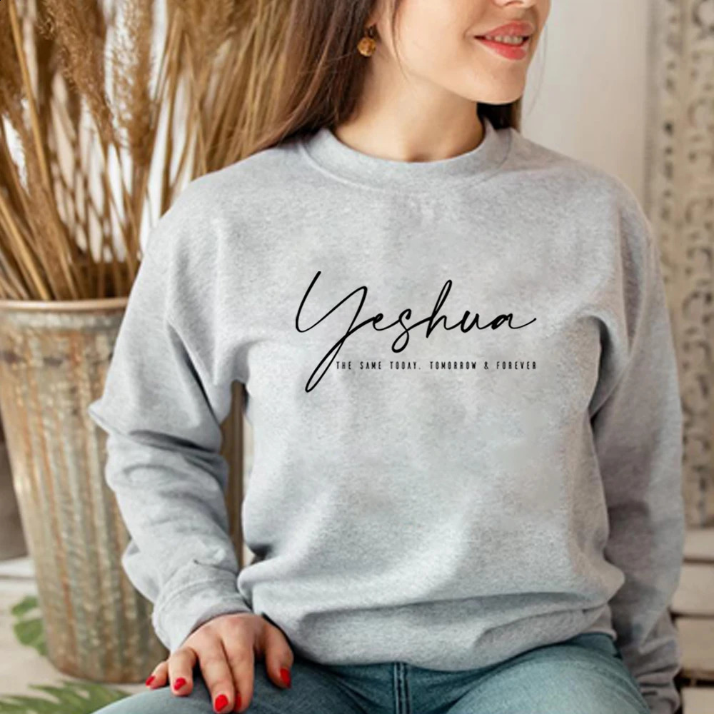 Yeshua Sportswear Aesthetics Christian Shirt Jesus Womens Religious Faith Hoodie Gift Church Tshirt 240827