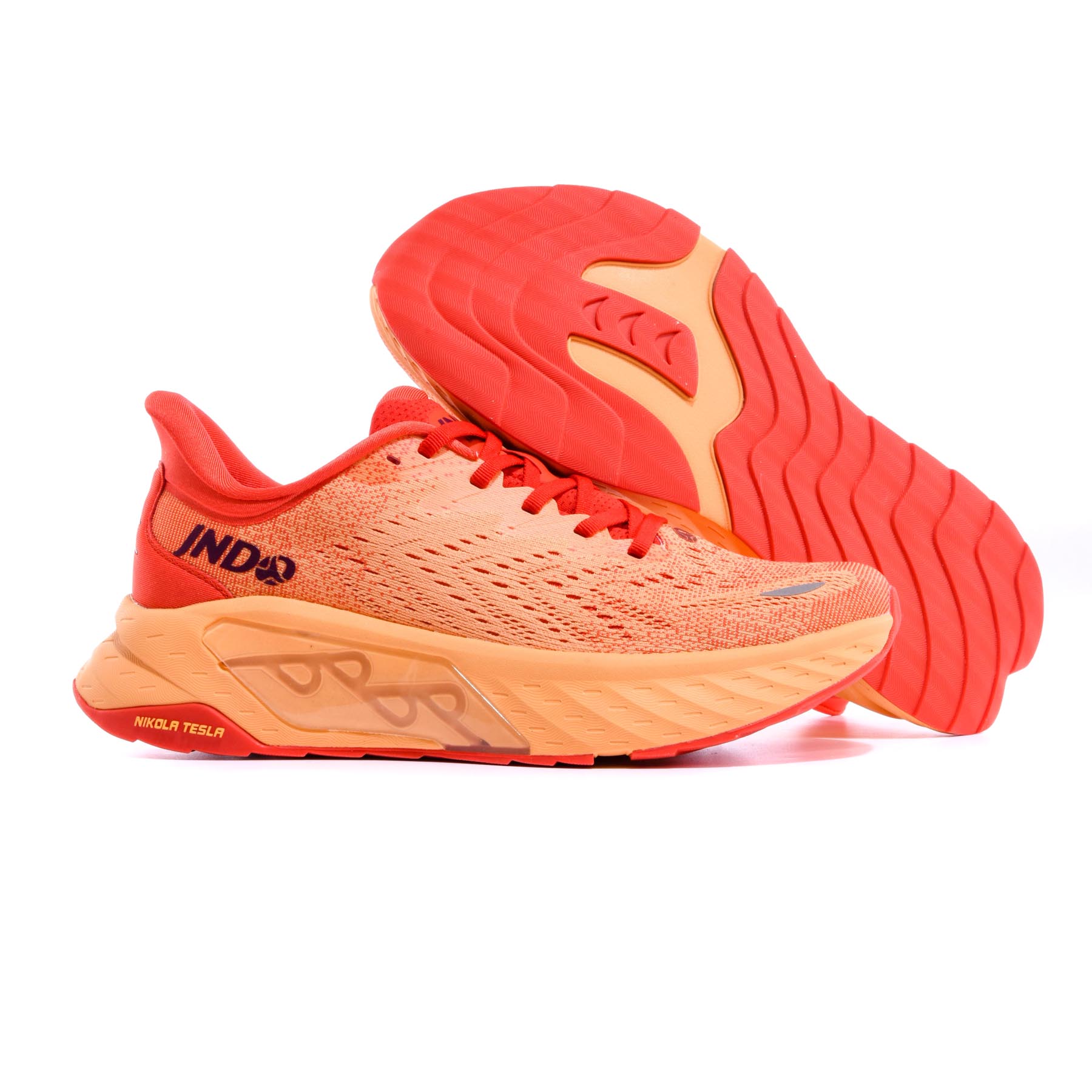 JNDO Whale Leaping Glow Running Shoes for Men and Women, Designer Sneakers, Triple Black, Seasalt, Turquoise, Sunrise, Peach, Pink, Fashion, Outdoor, 