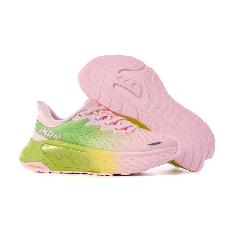 JNDO Whale Leaping Glow Running Shoes for Men and Women, Designer Sneakers, Triple Black, Seasalt, Turquoise, Sunrise, Peach, Pink, Fashion, Outdoor, 