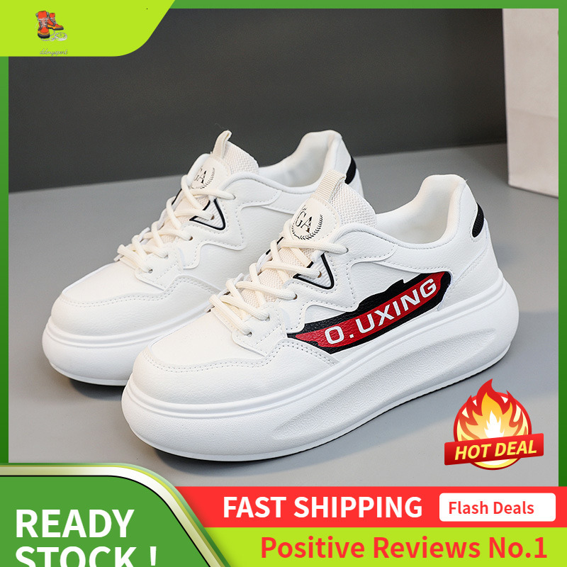 Ddmysports Q Shallow Mouth Women S Summer Autumn Letter Breathable Height Increasing Thick Soled Sports And Leisure Board Shoes Versatile OUTDOOR