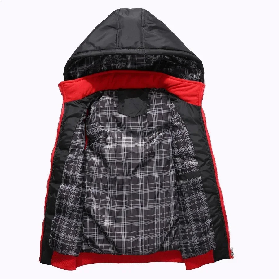 Mens Winter Tank Top Jacket Waterproof Thick Sleeveless Fashion Hoodie Casual Down 240828