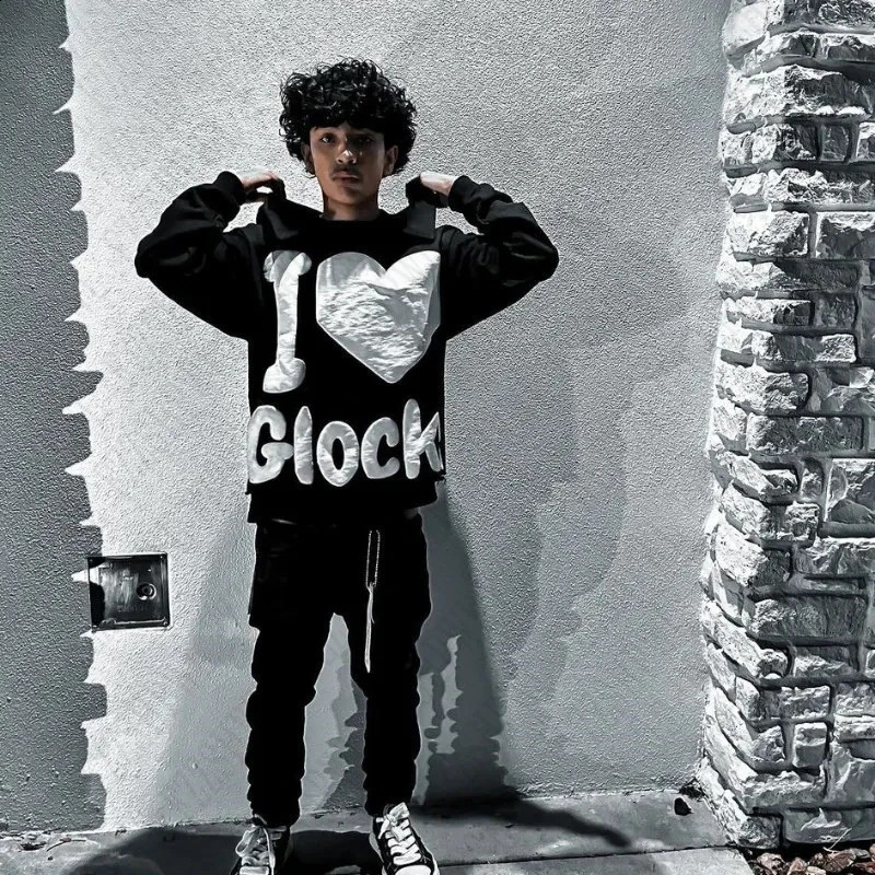 Hip Hop Streetwear Sexy Fashionable Pullover Grunge Goth Punk Cute Loose Y2K Hooded Sweatshirt Vintage Cool Chic Long sleeve Top 240828 - view 3