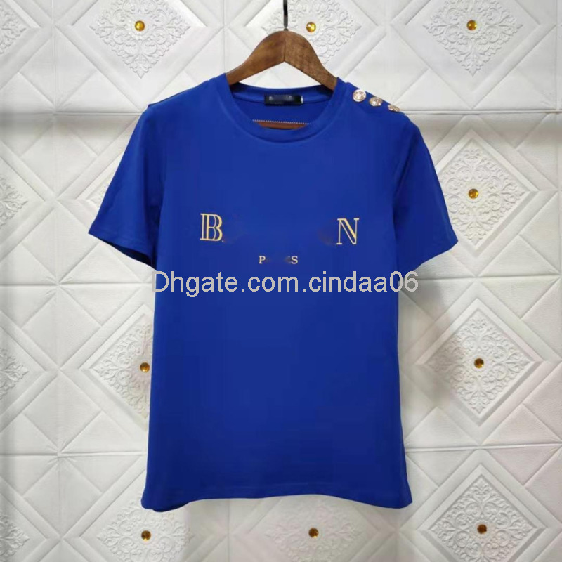 Womens Designer T Shirt Letters Printed Tee Summer Botton T-Shirt Female Casual Short Sleeves Crew Neck Tops